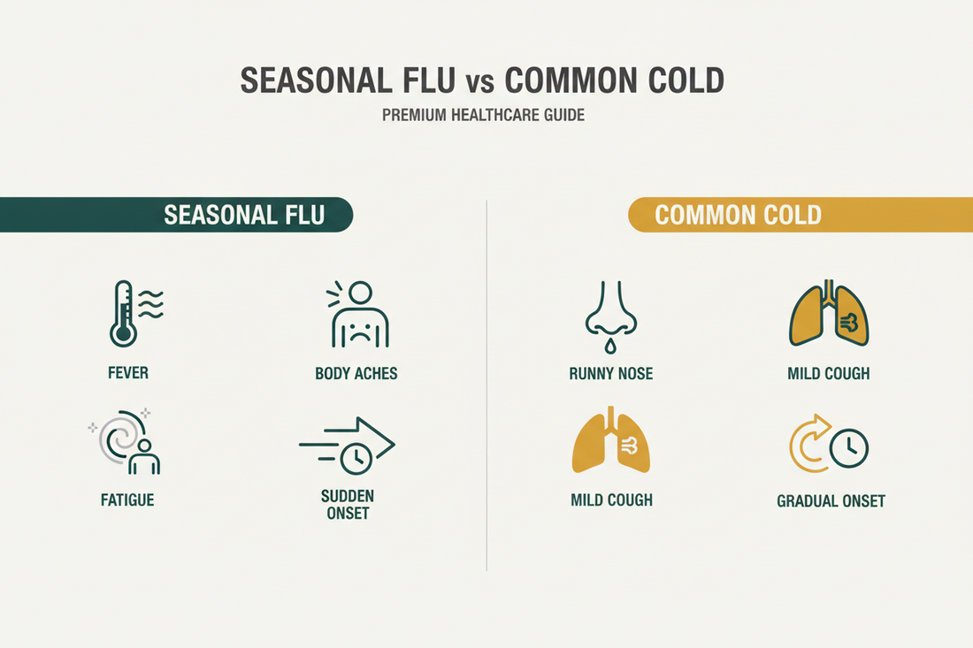Seasonal Flu vs Common Cold