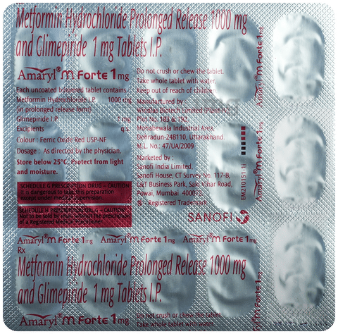Amaryl M Forte 1 Tablet