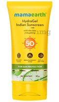 Mamaearth Hydragel Indian Sunscreen SPF 50 With Aloe Vera And Raspberry