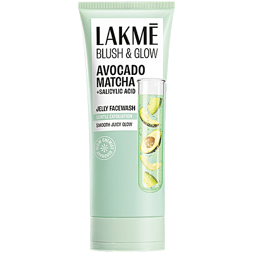 Lakme Blush And Glow Avocado Matcha Plus Salicylic Acid Jelly Face Wash