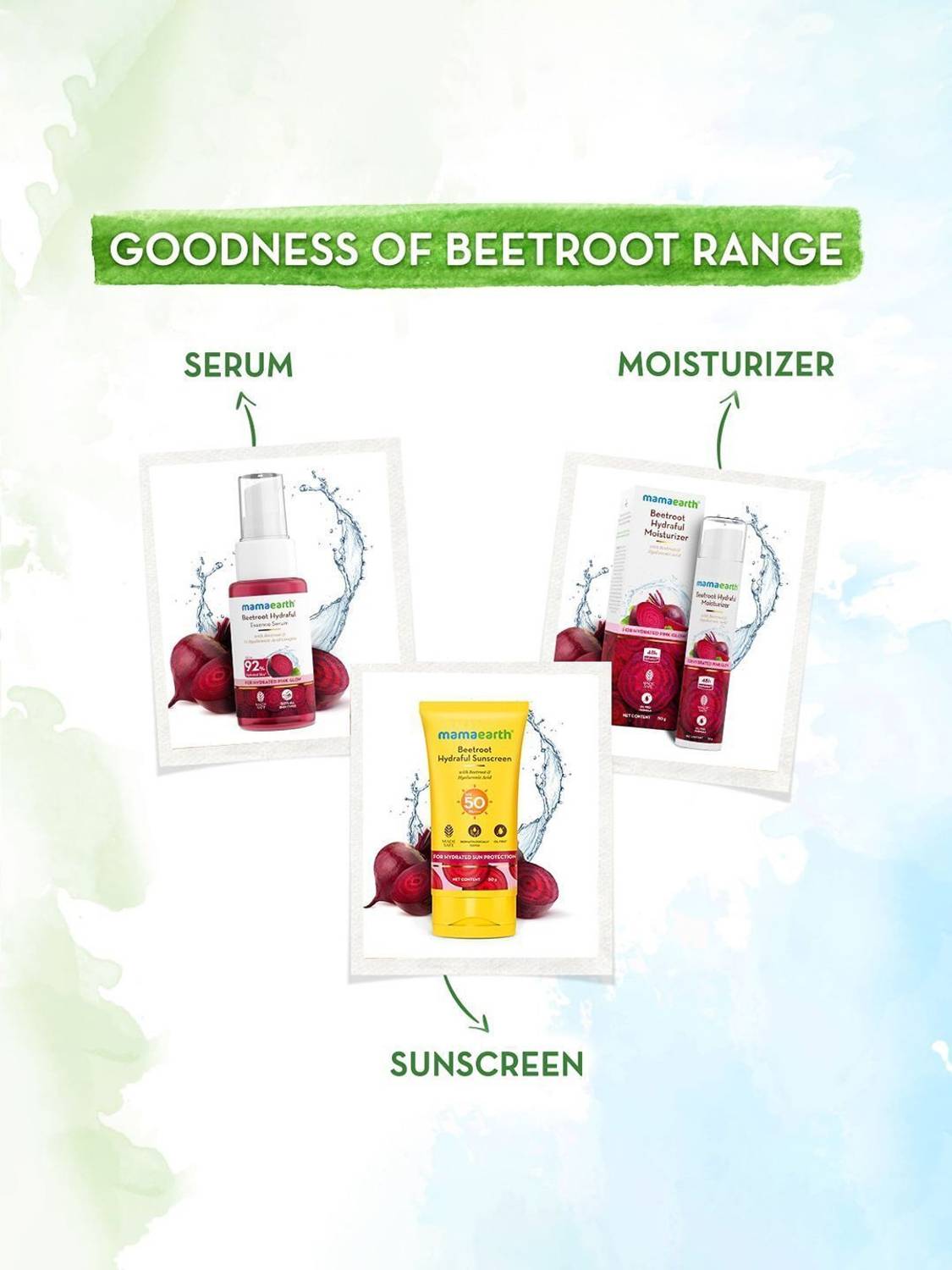 Mamaearth Beetroot Hydraful Sunscreen SPF 50