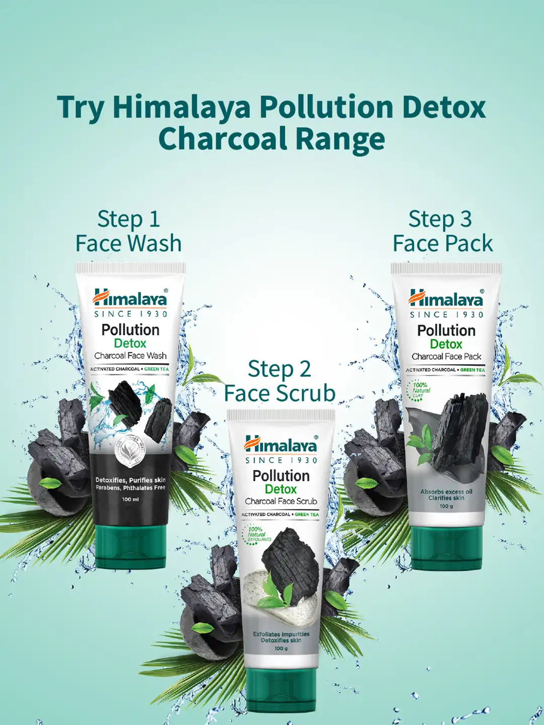 Himalaya Pollution Detox Charcoal Face Wash