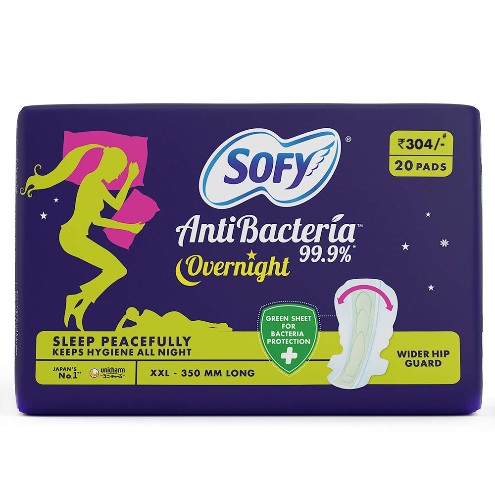 Sofy Anti Bacteria Nights Sanitary Pads XXL+