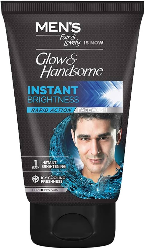 Mens Glow And Handsome Instant Brightness Rapid Action Face Wash