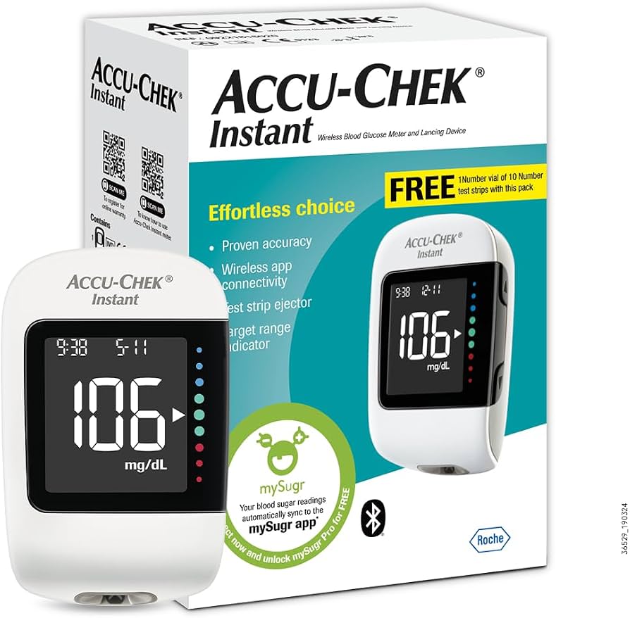 Accu Chek Instant Glucometer Kit