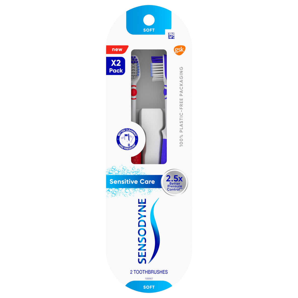 Sensodyne Sensitive Effective & Gentle Cleaning Toothbrush (Buy 2 Get 1 Free)