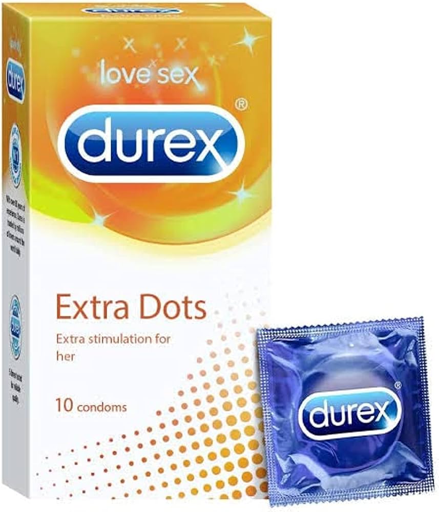Durex Extra Dots Condoms Pack of 10