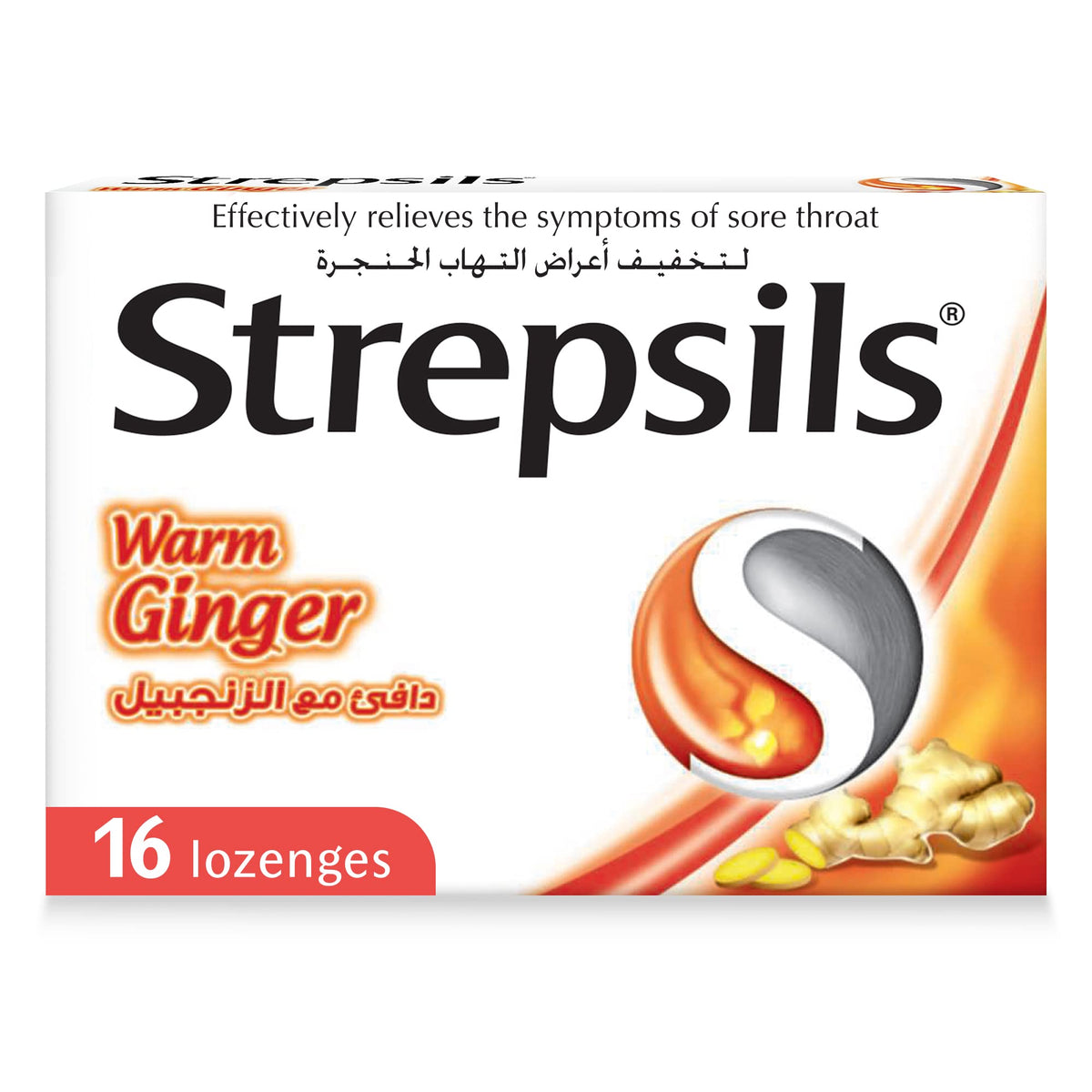 Strepsils Warm Ginger & Lemon Lozenges
