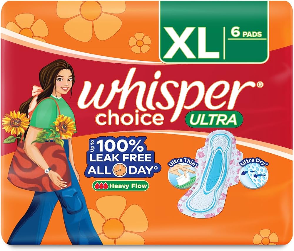 Whisper Choice Sanitary Pads XL