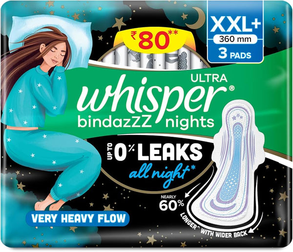Whisper Ultra Bindazzz Nights Pads XXL