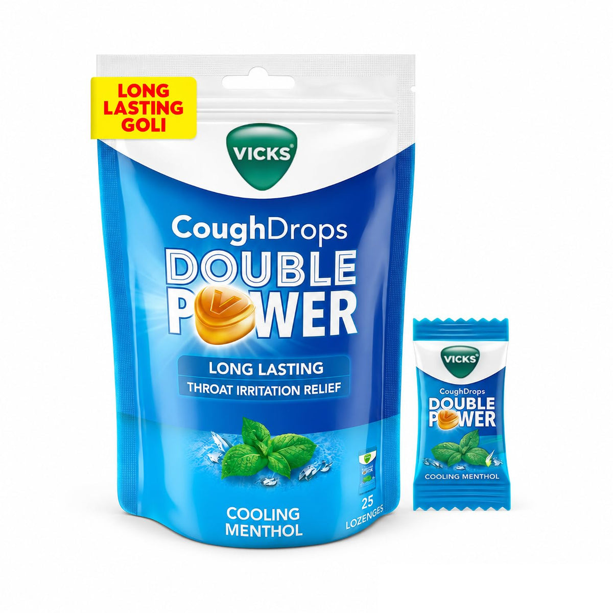 Vicks Double Power Cough Drops (225 Piece X 2.7 Gm)