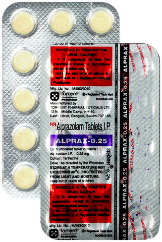 Alprax 0.25 Tablet