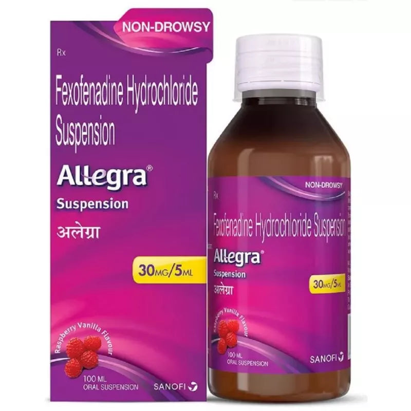 Allegra Raspberry And Vanilla Suspension