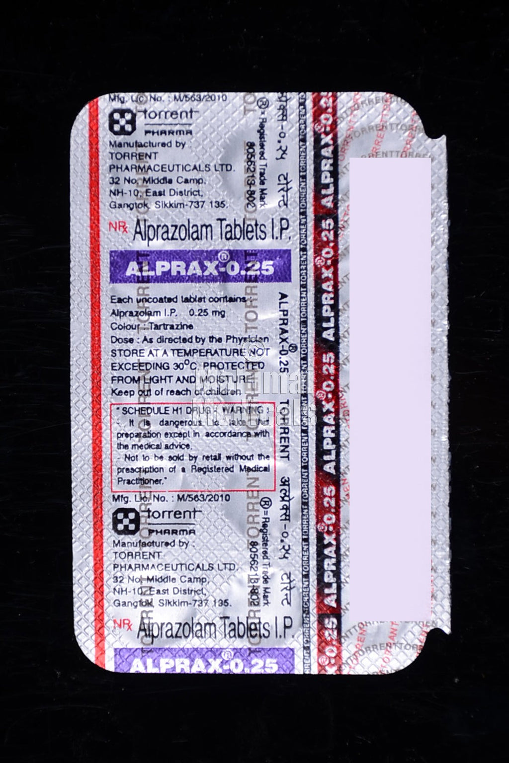 Alprax 0.25 Tablet