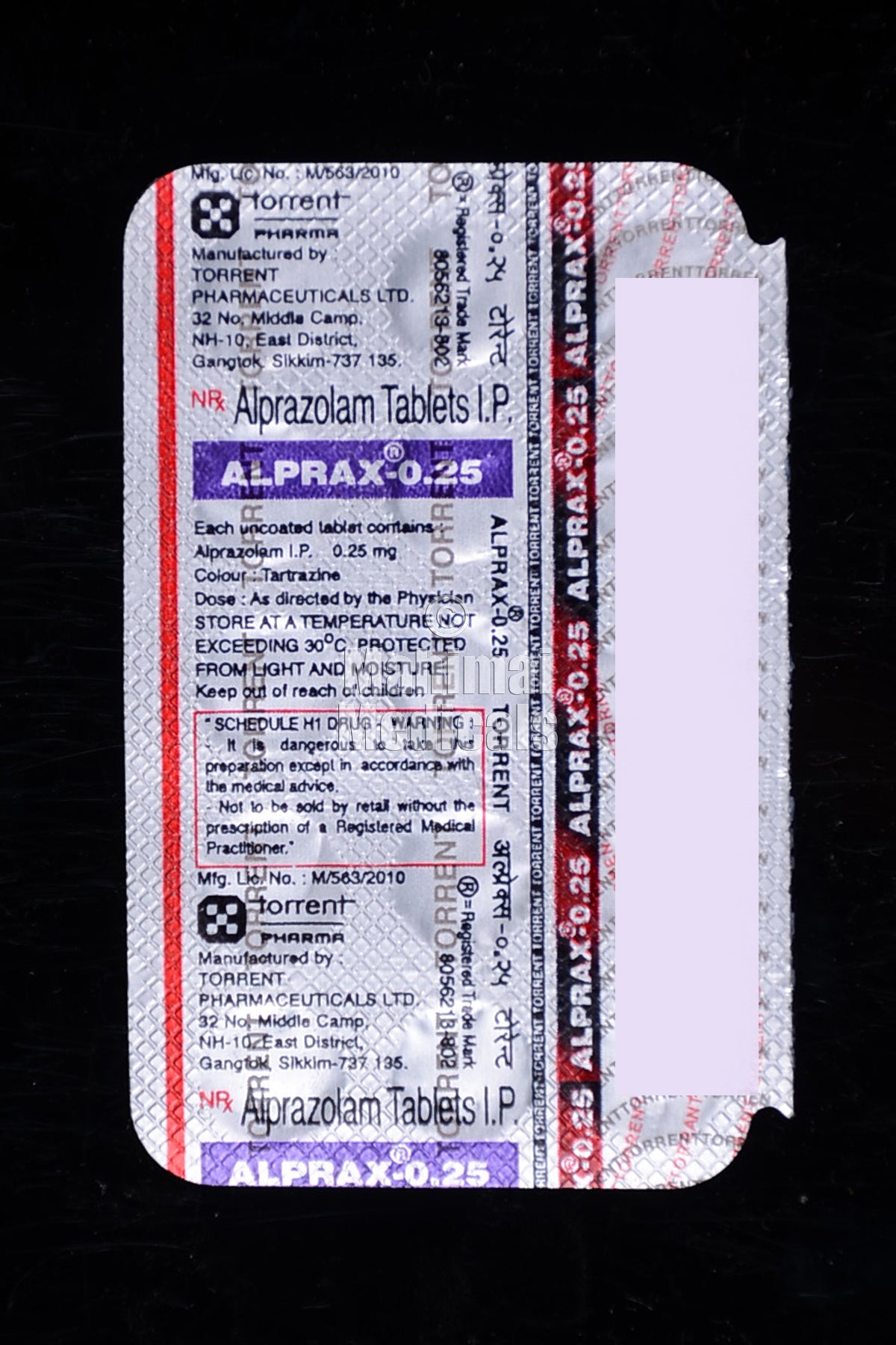 Alprax 0.25 Tablet