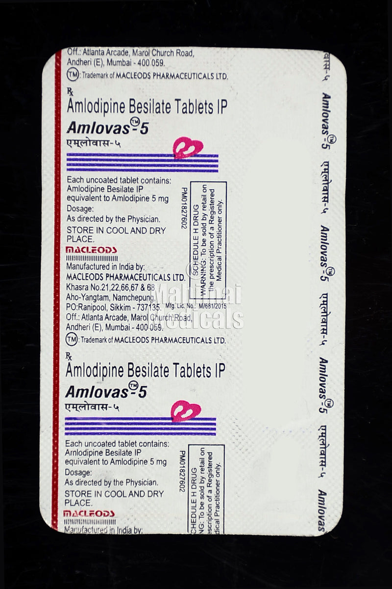 Amlovas 5 Tablet