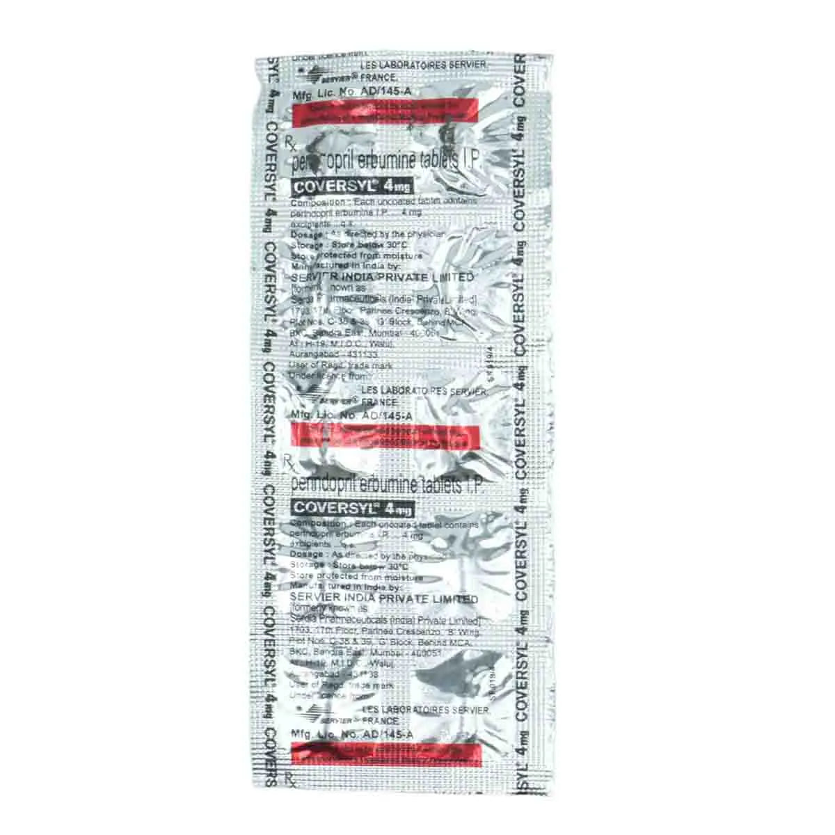 Coversyl 4 Tablet
