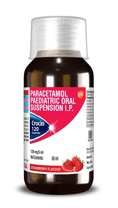 Crocin 120 Strawberry Suspension