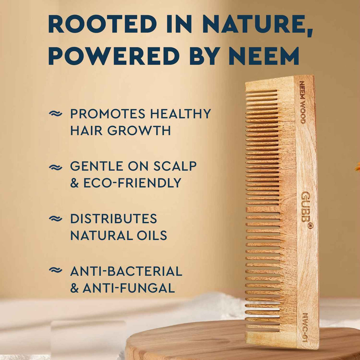 Gubb All Purpose Wood Comb (NWC-01)