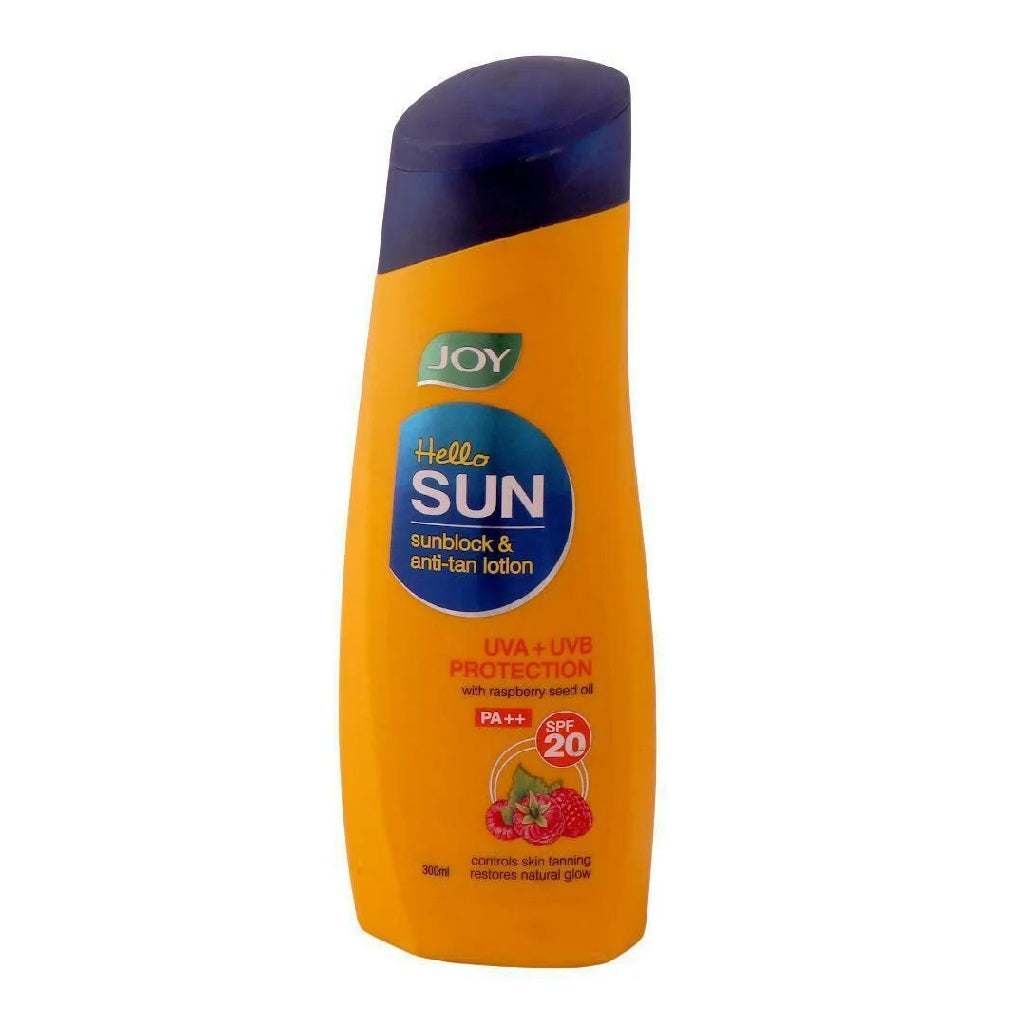 Joy Hello Sun Sunblock And Antitan Raspberry Seed Oil SPF 20 Lotion (40ml)