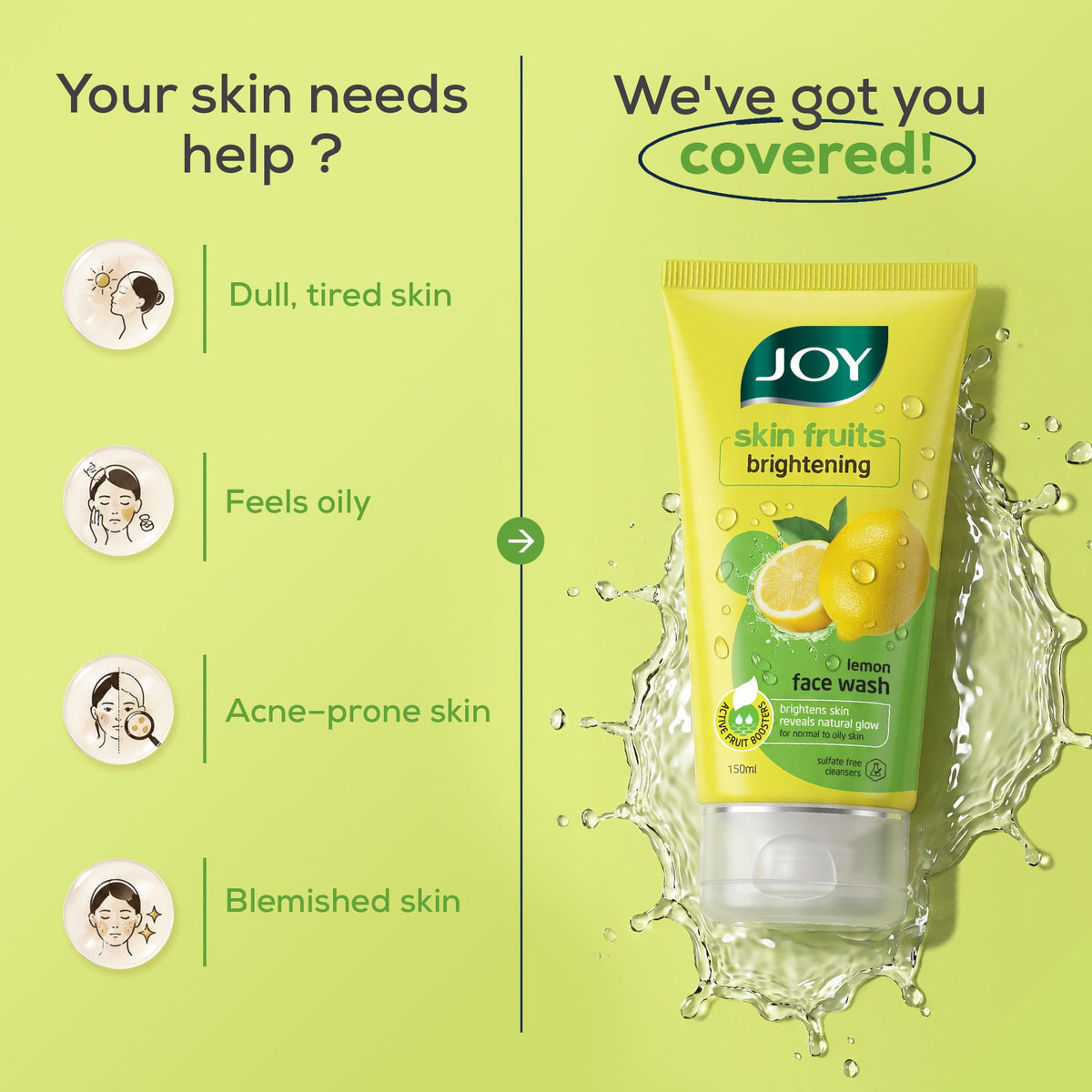 Joy Skin Fruits Brightening Face Wash 50ml