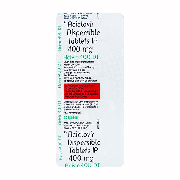 Acivir 400 DT Tablet