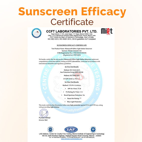 Mamaearth Ultra Light  SPF 50 Indian Sunscreen
