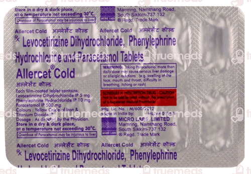 Allercet Cold New Tablet