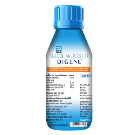 Digene Gel Orange Sugar Free