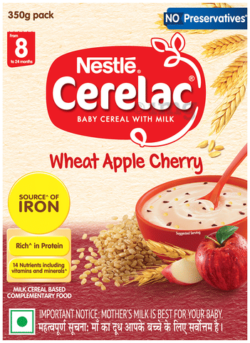 Cerelac Wheat Apple Cherry (8 To 24m)