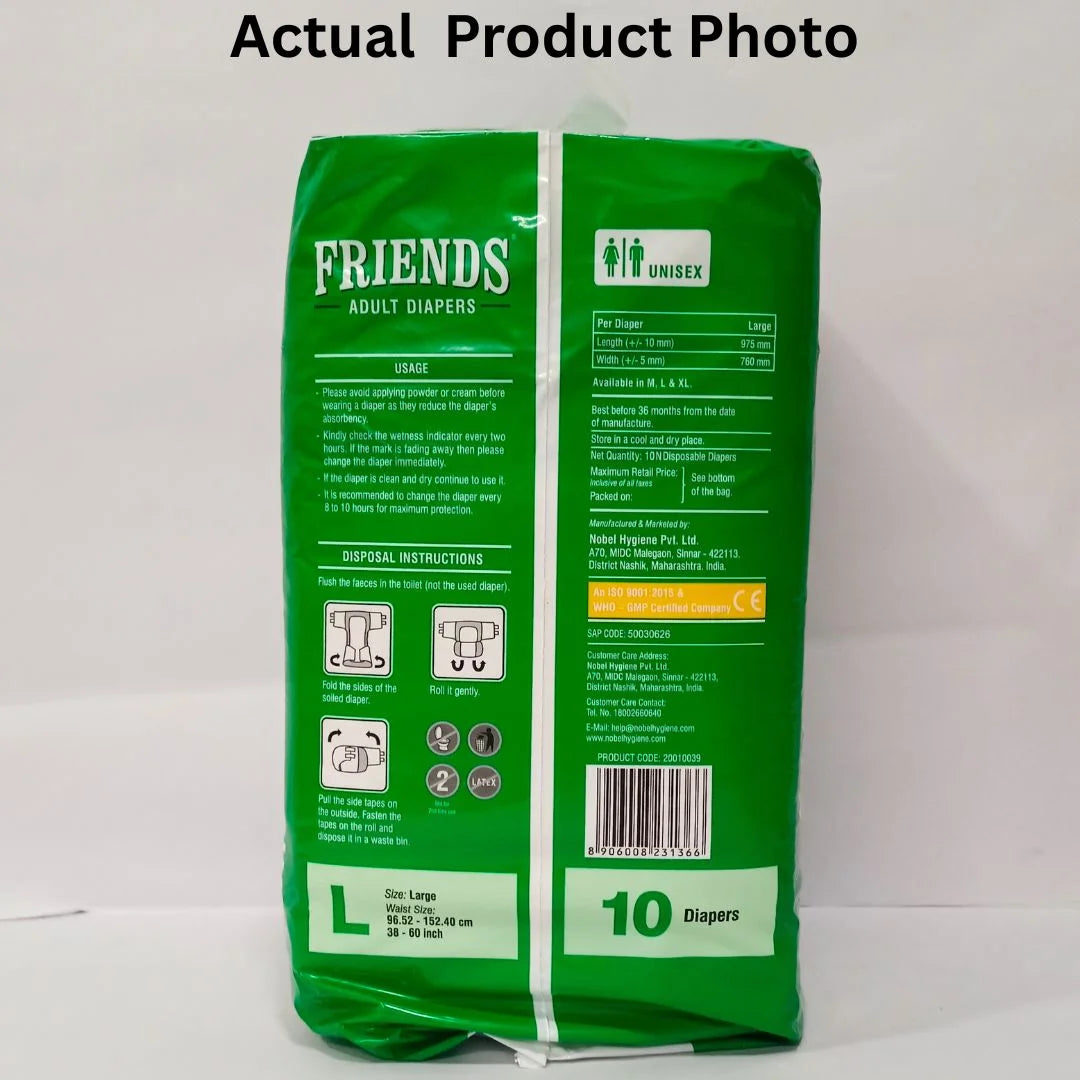 Friends Care Adult Diapers L