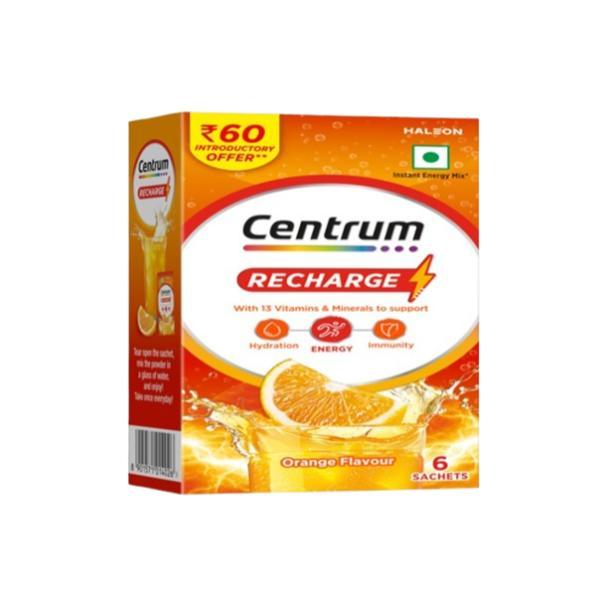 Centrum Recharge Orange Powder (6 Sachet X 5 Gm)