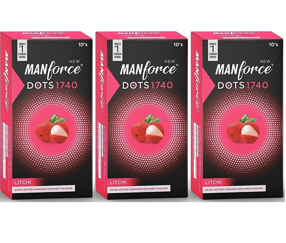 Manforce Extra Dotted Condoms Pack of 10